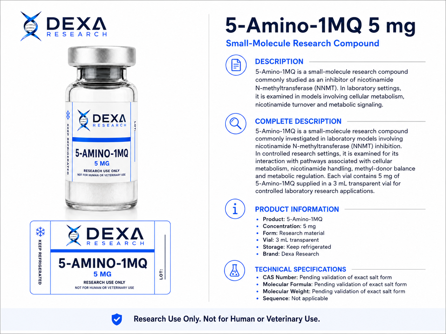 5-Amino-1MQ 5 mg — Dexa Research — thumbnail 2