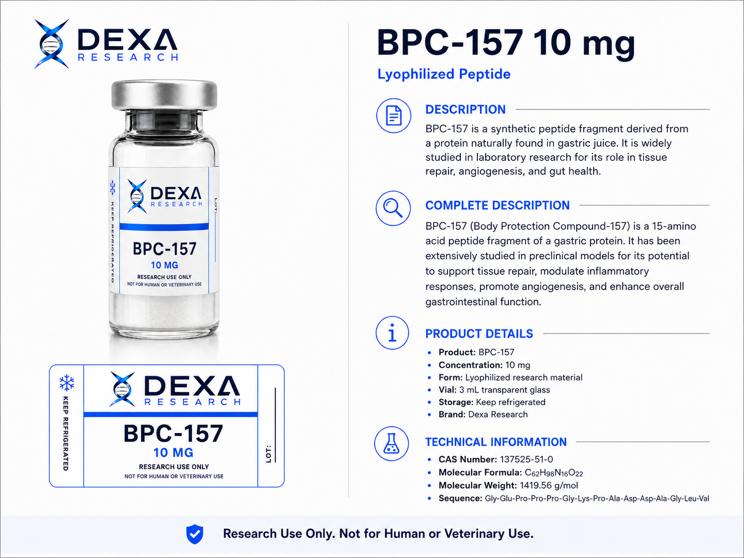 BPC157 10 mg — Dexa Research — thumbnail 2