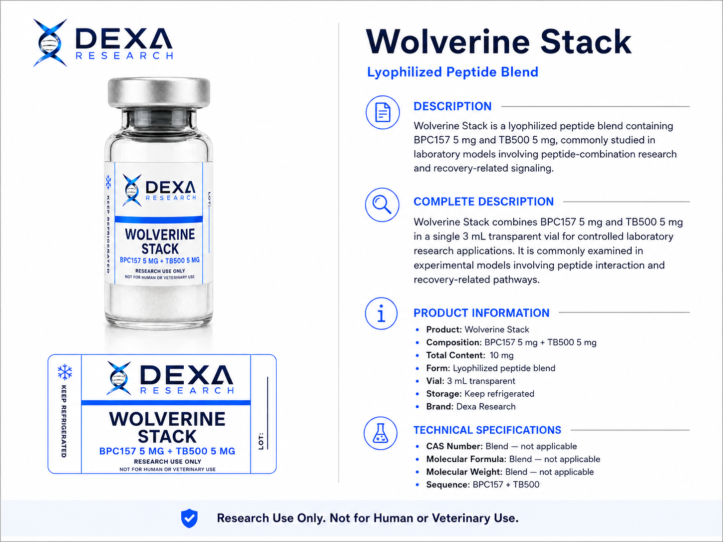 BPC157 + TB500 10 mg — Dexa Research — thumbnail 2