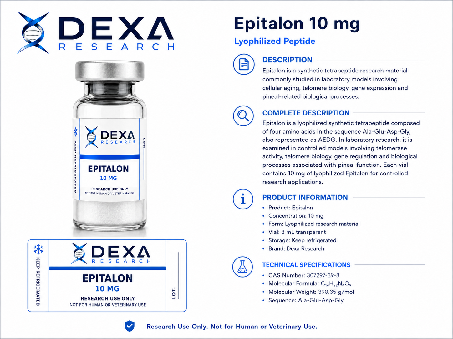 Epitalon 10 mg — Dexa Research — thumbnail 3