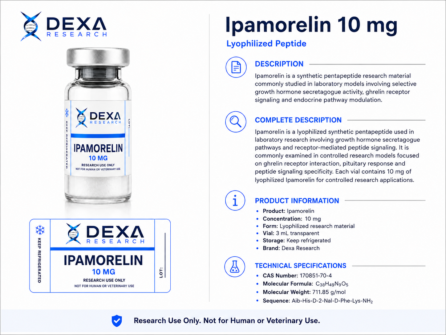 Ipamorelin 10 mg — Dexa Research — thumbnail 3