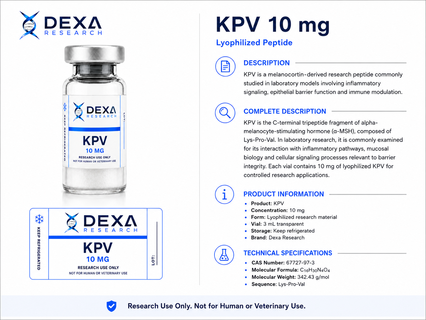 KPV 10 mg — Dexa Research — thumbnail 3