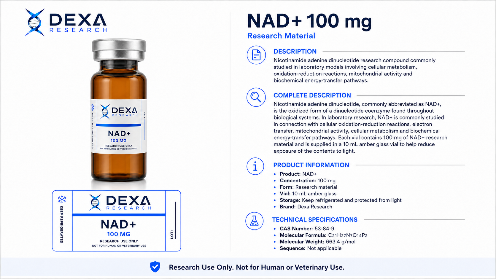 NAD+ 100 mg — Dexa Research — thumbnail 2