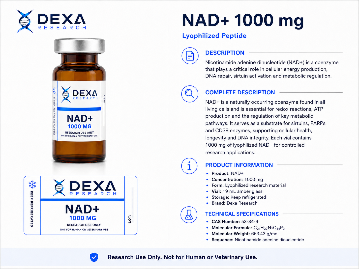 NAD+ 1000 mg — Dexa Research — thumbnail 2