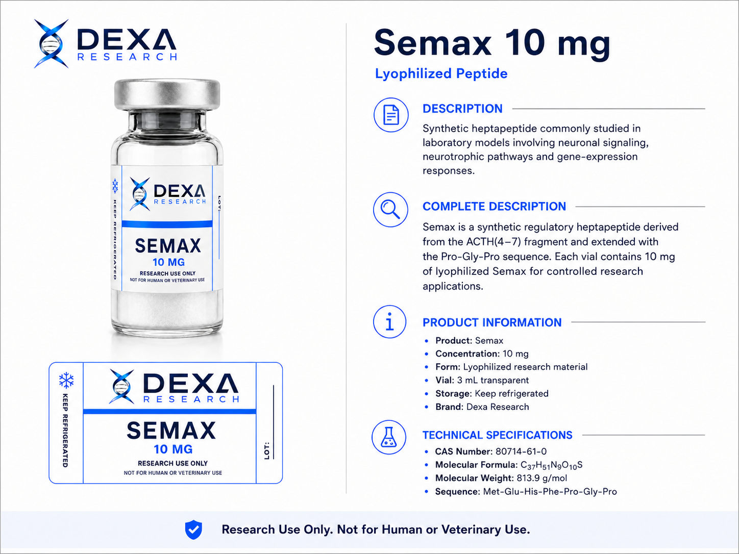 Semax 10 mg — Dexa Research — thumbnail 3